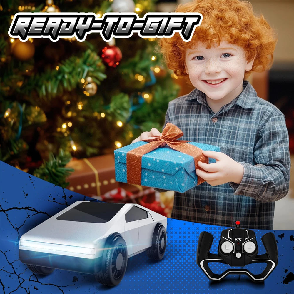 Tesla Mini Cybertruck !!  Car Racing Toy