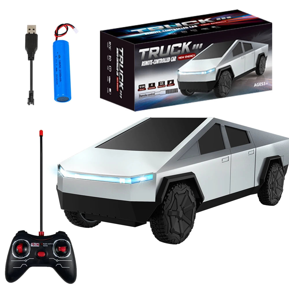 Tesla Mini Cybertruck !!  Car Racing Toy