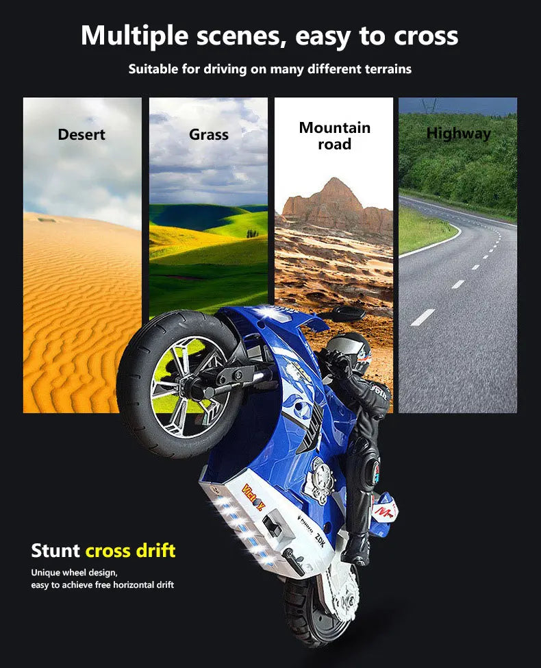 FlashDrift RC Bike 1:6 (large) - 1:10 (small) Electric Motorcycles by Synergy Store.