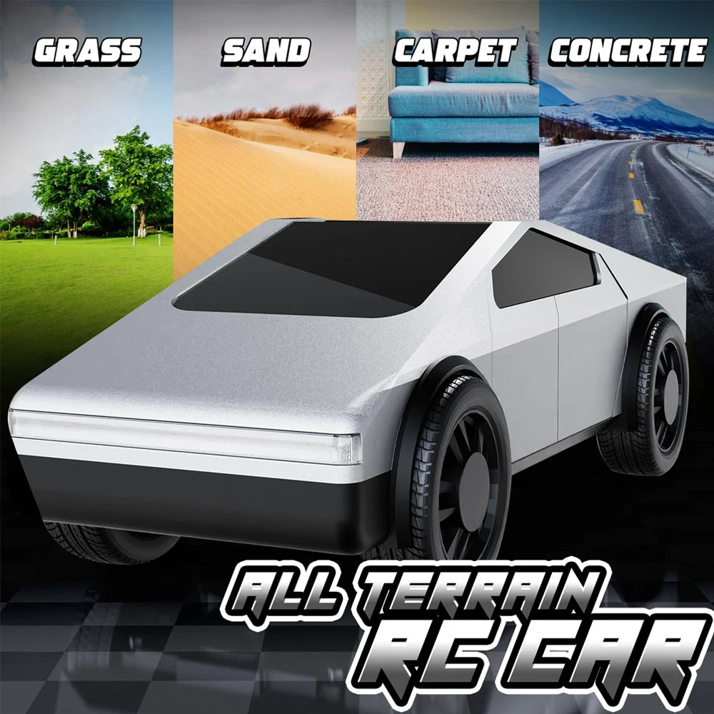 Tesla Mini Cybertruck !!  Car Racing Toy